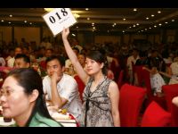 Bidding for charity.