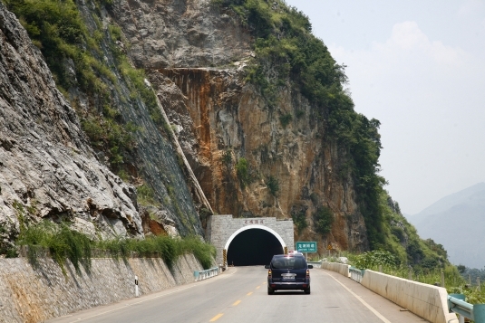 Driving in Guizhou.