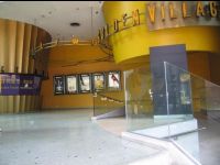 Posters in the lobby of the theater at Plaza Hollywood in Diamond Hill.