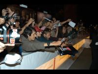 Excited fans at the Venice Film Festival.