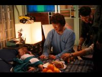 With Baby Matthew at the studio.