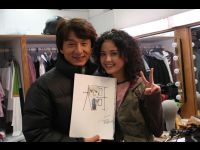 Jackie and Charlene with her finished sketch.