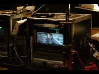 Monitor on the set.
