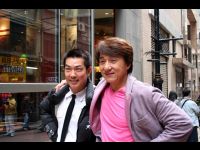 With Yuen Biao in Central.