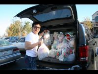 Food shopping in Los Angeles.