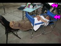 A rare opportunity to photograph two people sleeping at the same time.
