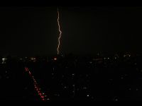 I took this photo in New York on the way to the airport. Can you believe how lucky I was to catch the lightning in the sky like this?
