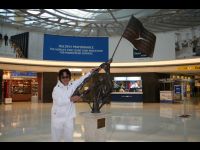 I saw this sculpture at the airport in New York and wanted to show you.