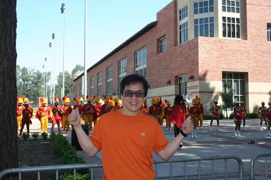 A band practices nearby.
