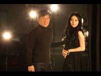 Jackie poses for a magazine ad with Shinjuku Incident's Fan Bing Bing (July 31, 2008)