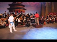 Jackie attends rehearsal for a charity event at the Great Hall of the People (August 3, 2008)