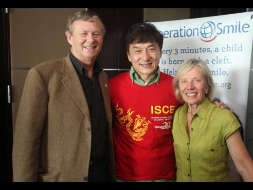 Jackie with Operation Smile founders Dr. Bill Magee and Kathy Magee